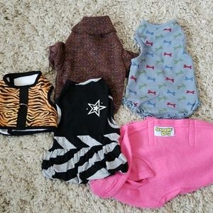 Lot of 5 dog clothes