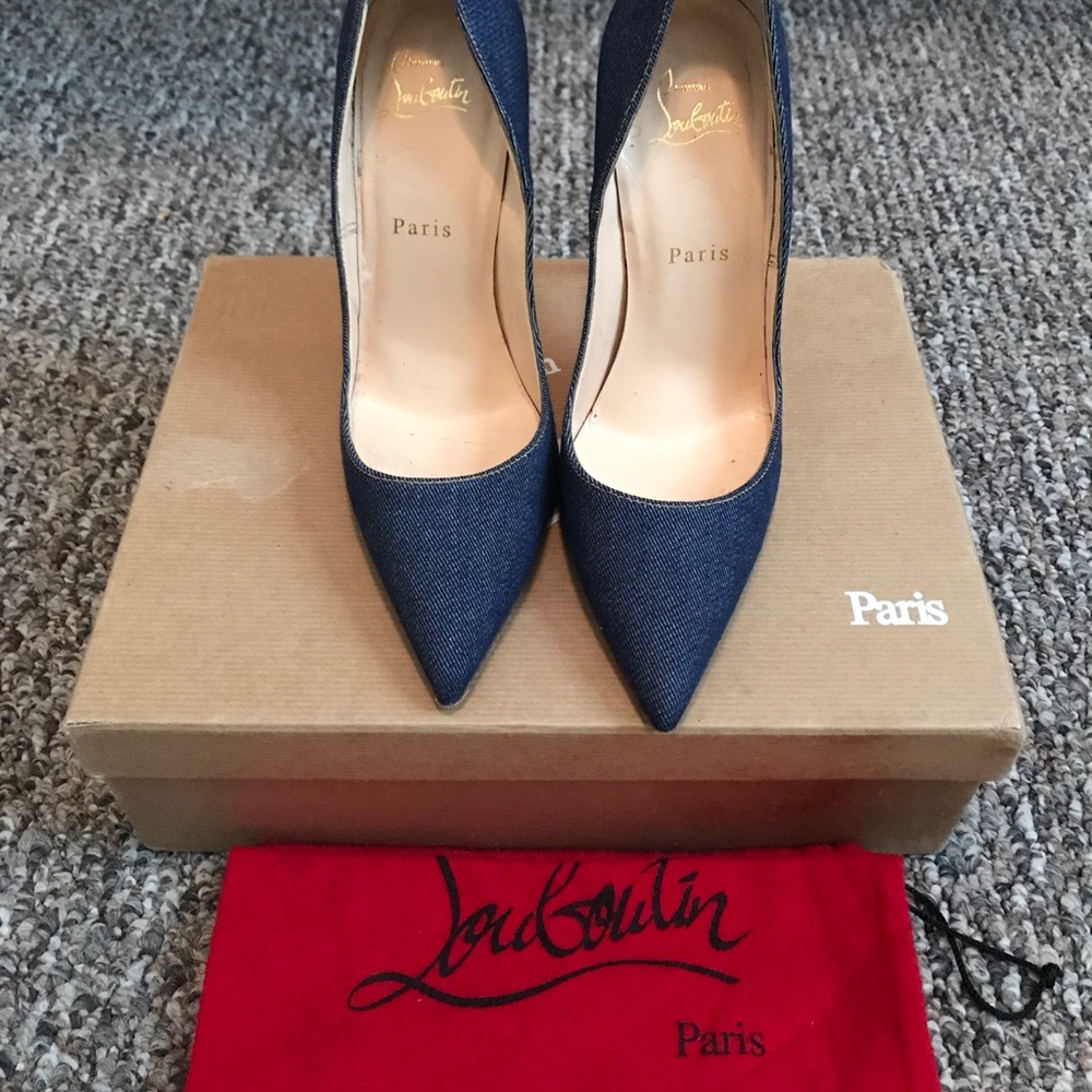 CHRISTIAN LOUBOUTIN SO KATE 120 DENIM