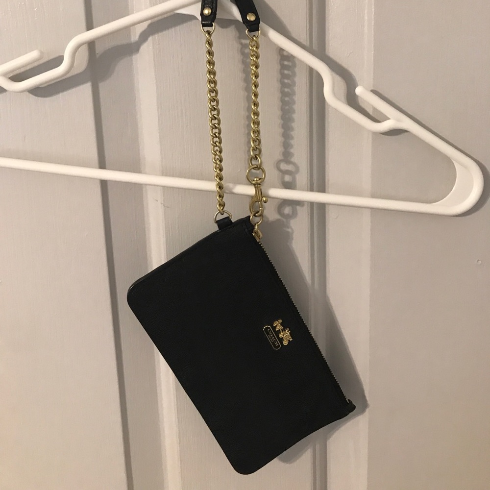 Black Coach Wristlet