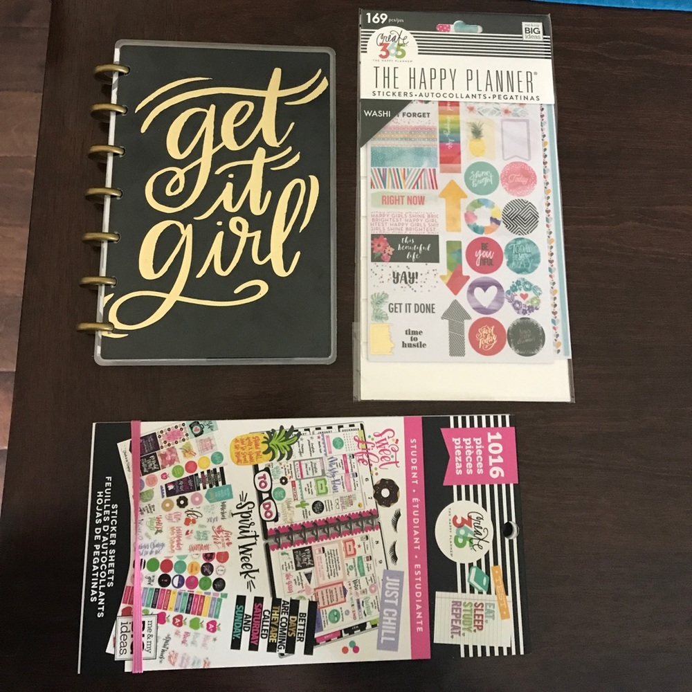 Create365 Small Happy Planner & Sticker bundle