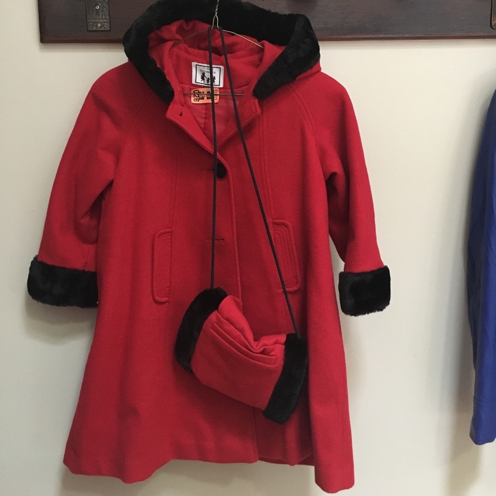 Girls wool dress coat.