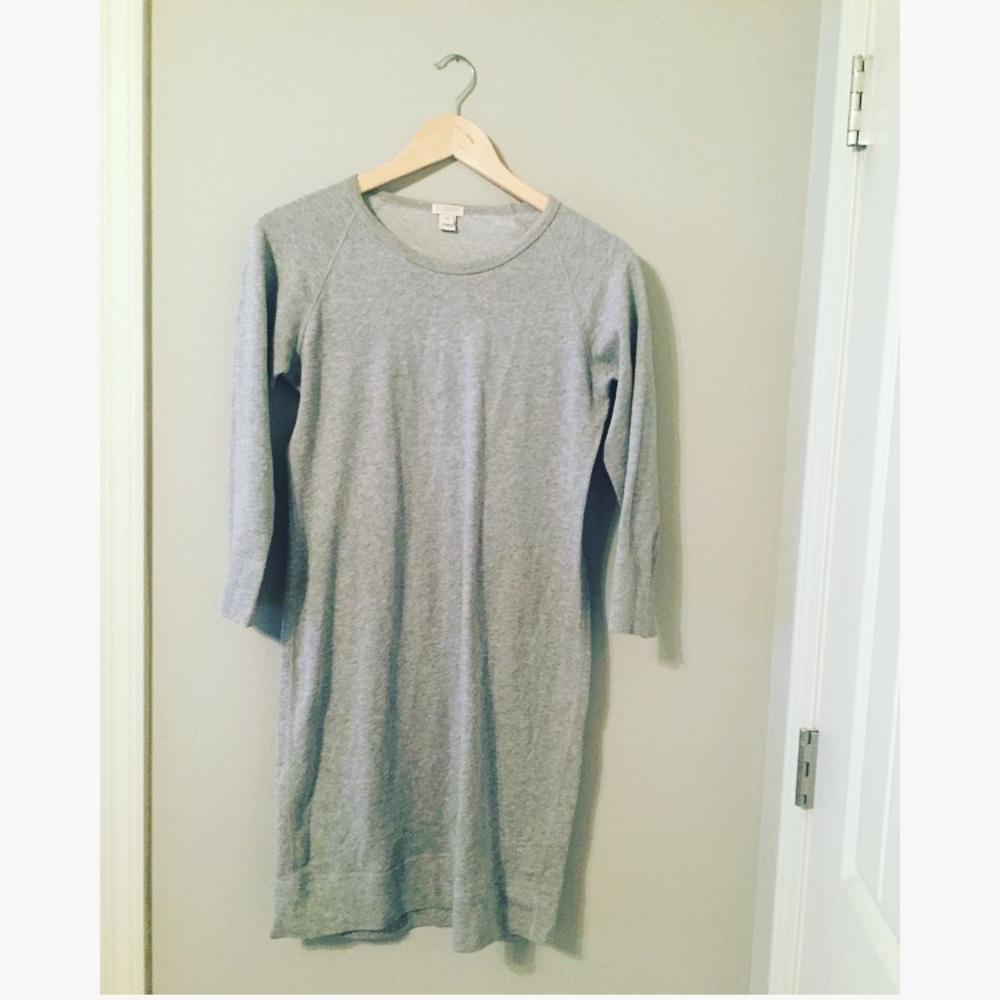 Grey sweater dress