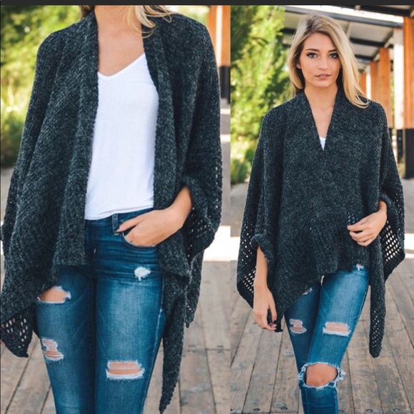 WILA Sweaters - WILA Soft Knit Poncho Wrap Sweater