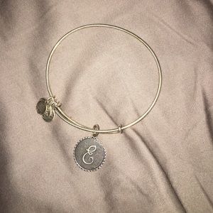 Alex and Ani- E initial bracelet