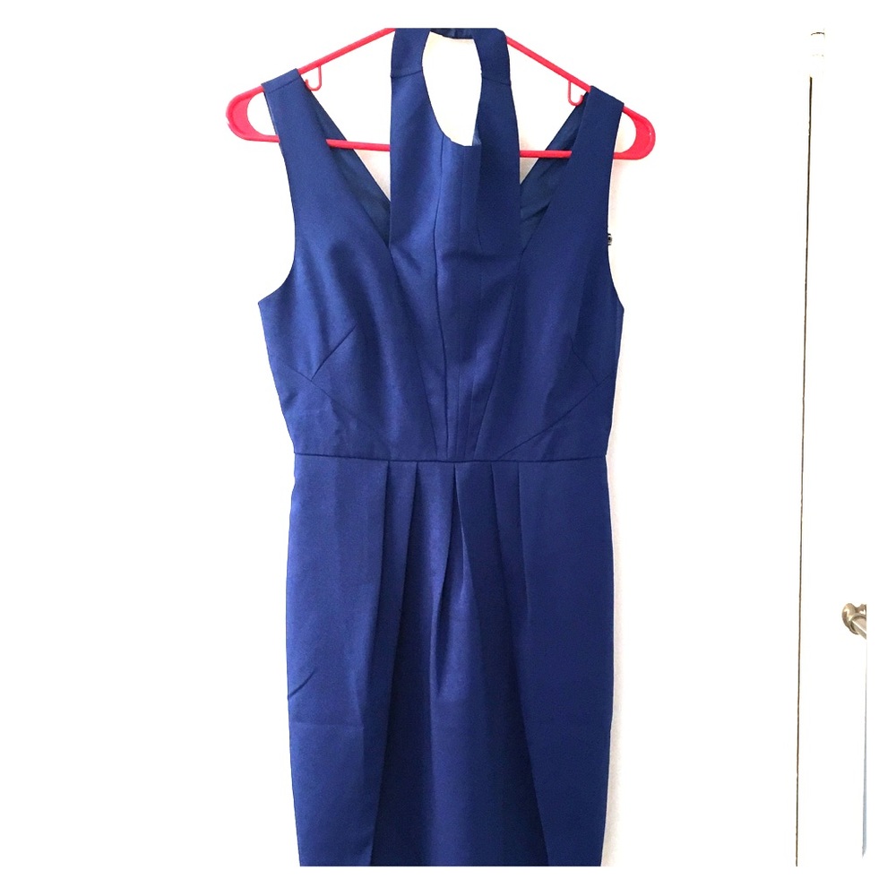 Royal blue cocktail dress