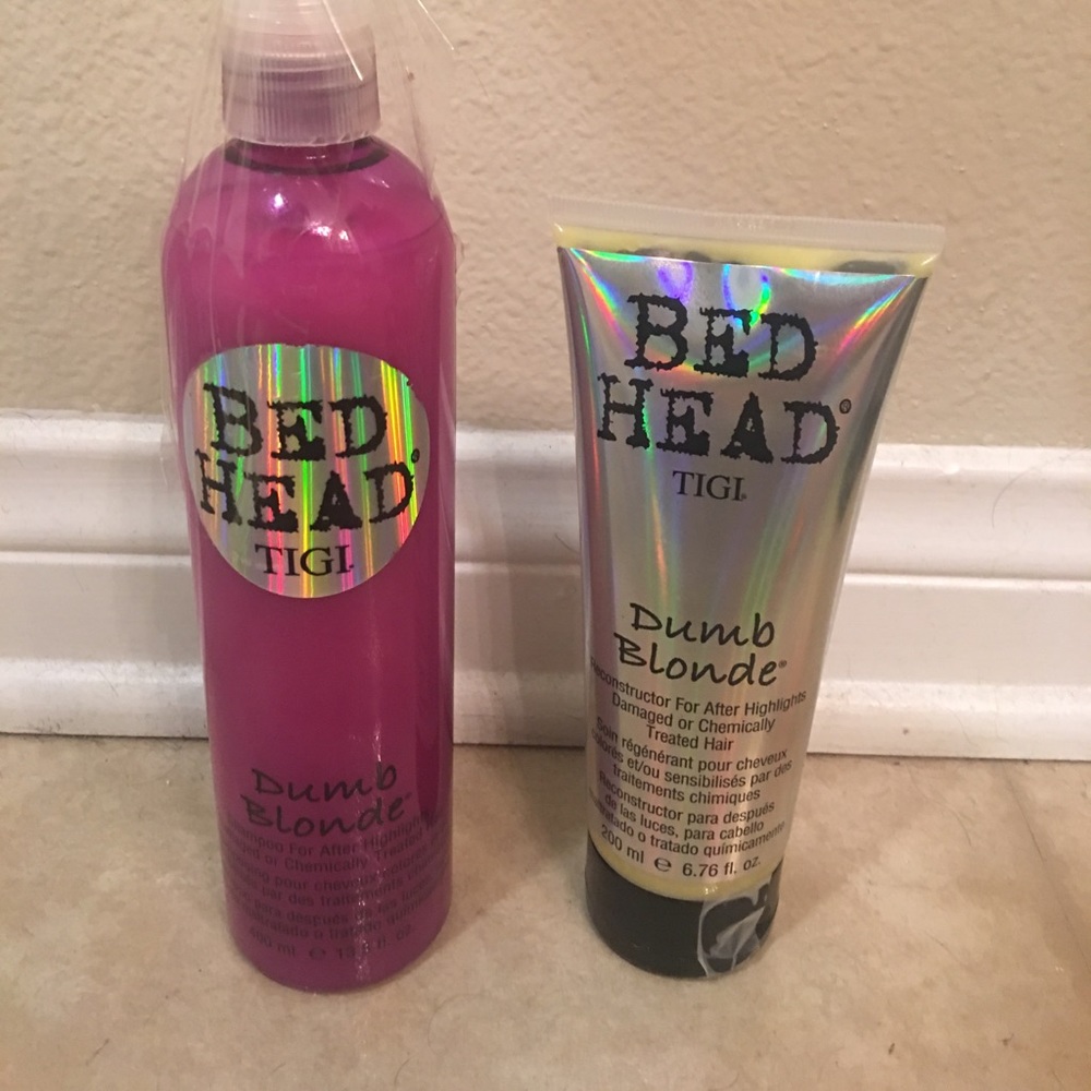 TIGI PURPLE SHAMPOO/CONDITION BEDHEAD DUMB BLONDE
