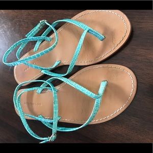 Ann Taylor teal sandals