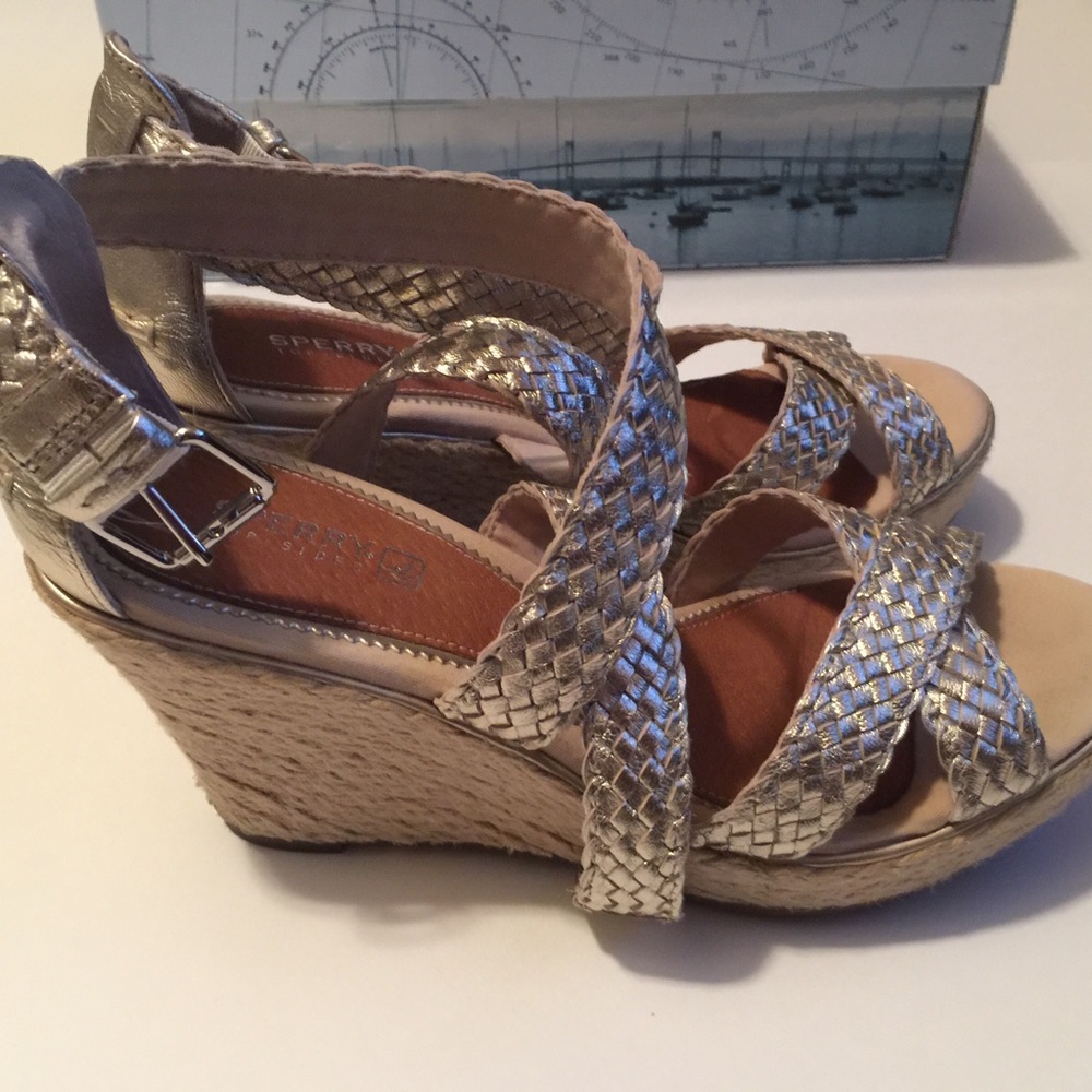 Sperry Top-Sider Harbordale Platinum Wedges 7.5