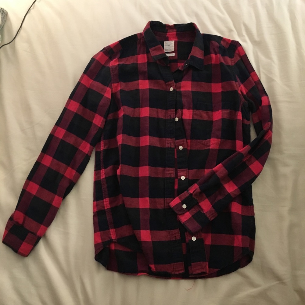 red and black plaid flannel