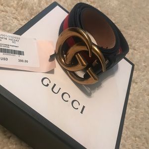 Gucci web belt