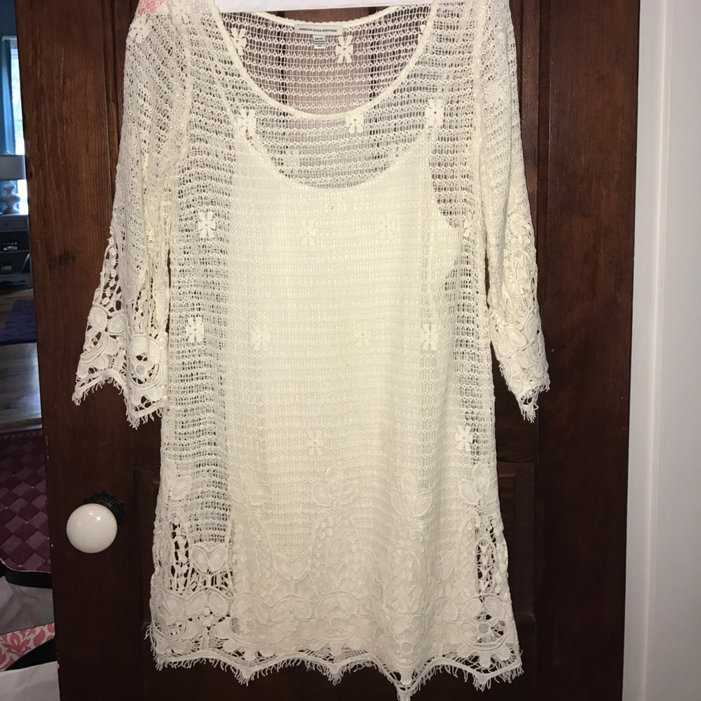 Lace slip dress