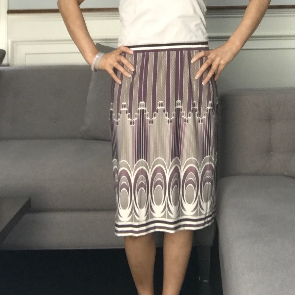 BCBGMaxazria multi color multi design skirt