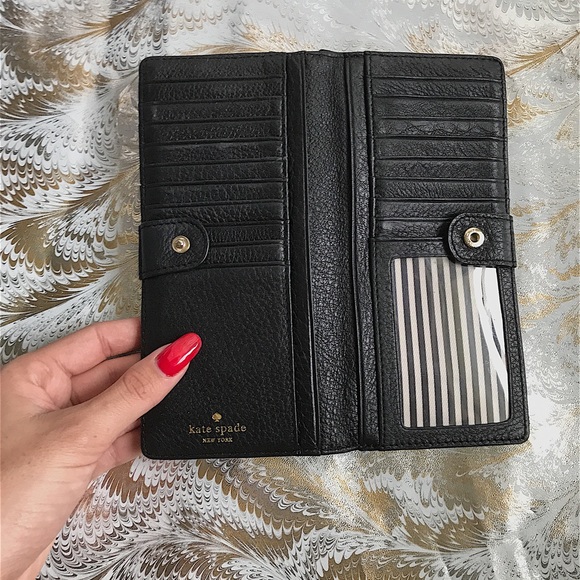 Kate Spade ♠️ Zoey Wallet Cobble Hill Black - Picture 3 of 5