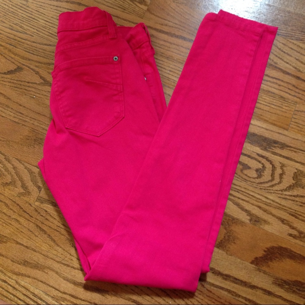 James jeans twiggy red denim jeans