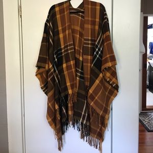 topshop poncho scarf