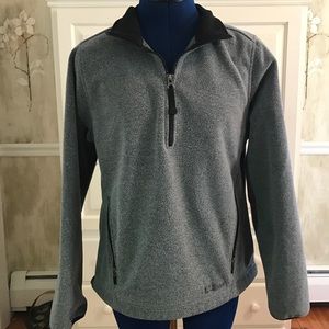 LL Bean Grey Quarter Zip Fleece