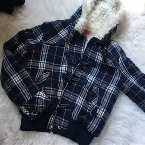 Juicy Couture plaid coat