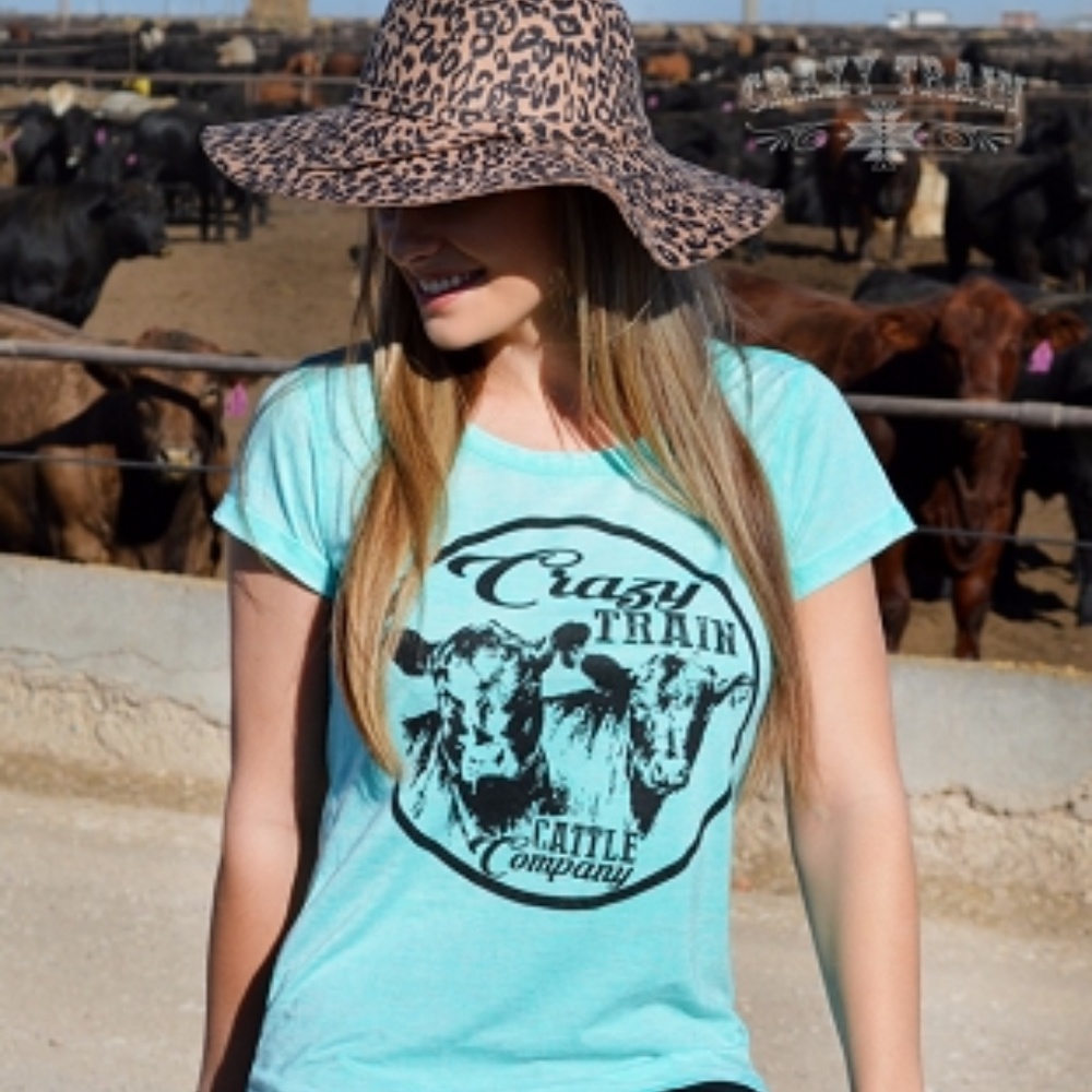 BRAND NEW CRAZY TRAIN CATTLE COMPANY TEE