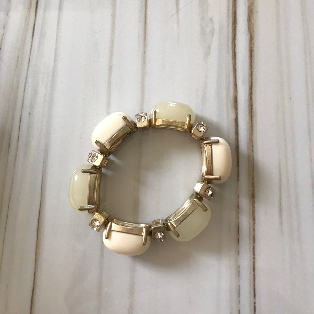 Cream diamond bracelet