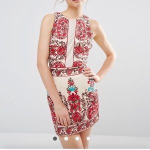 Endless Rose Embroidered Sleeveless Dress