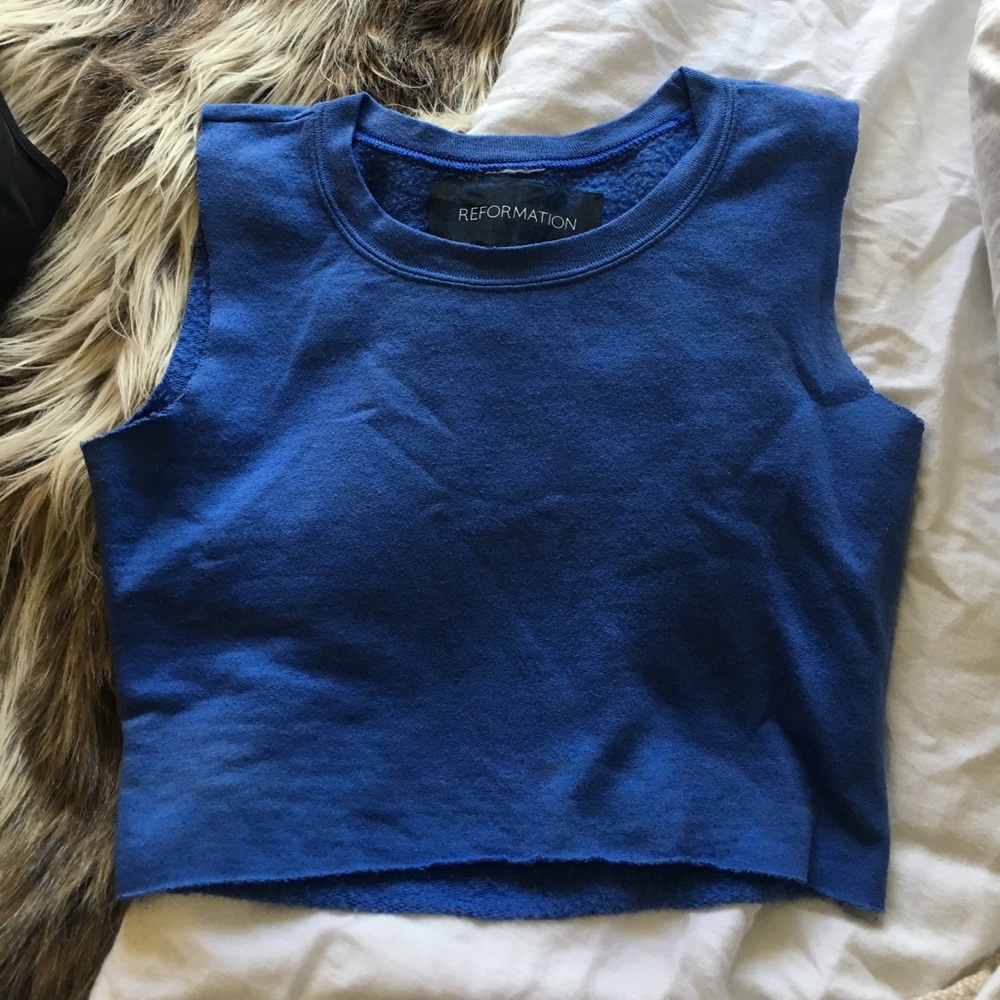 Reformation cropped muscle tank