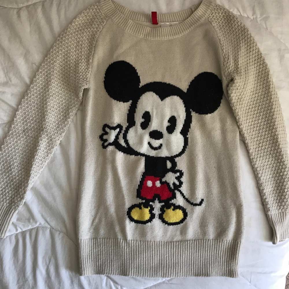 Mickey Mouse long knit sweater