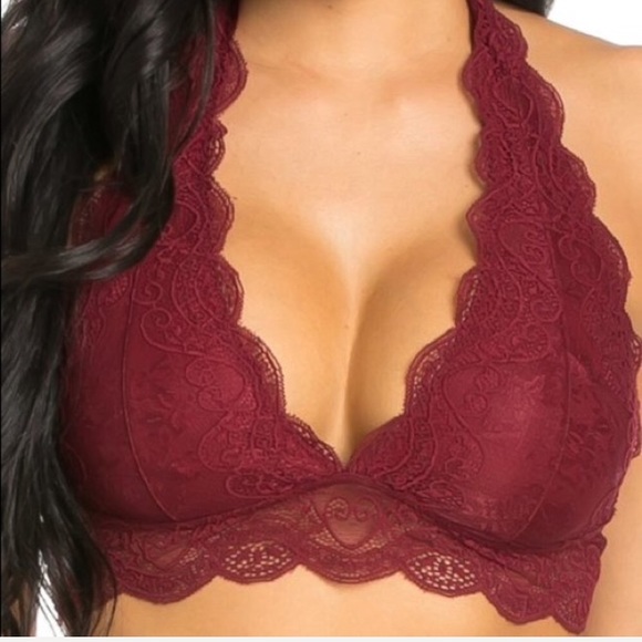 1 MORE💜 Burgundy Lace bralette - Picture 5 of 5