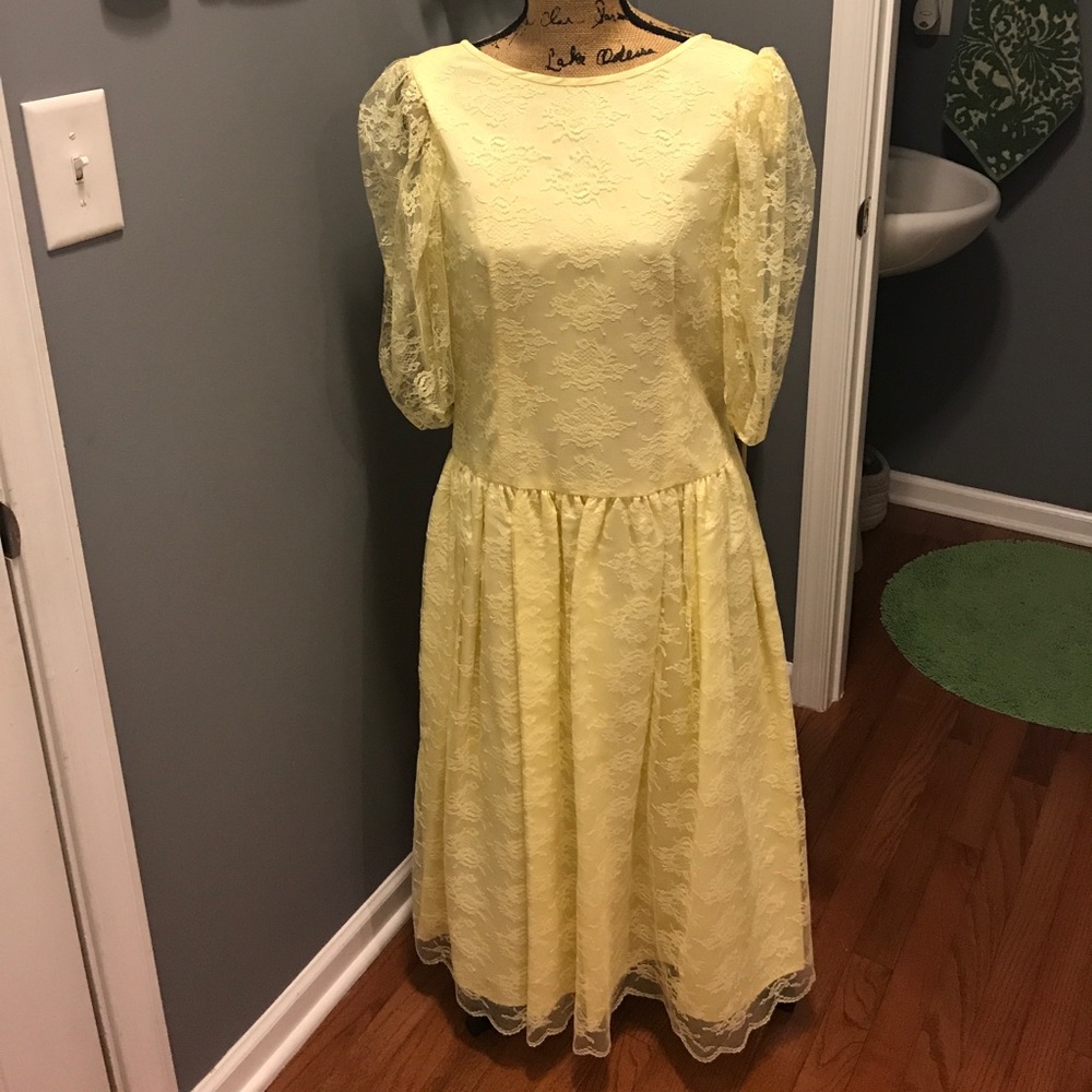 Yellow Lace Dress