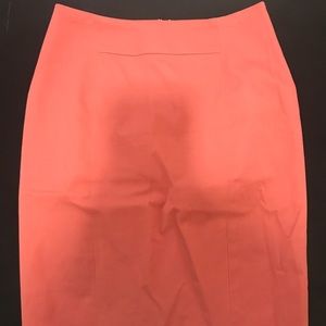 coral pencil skirt