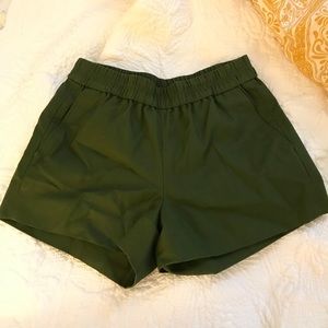Army Green High Waisted J. Crew Shorts