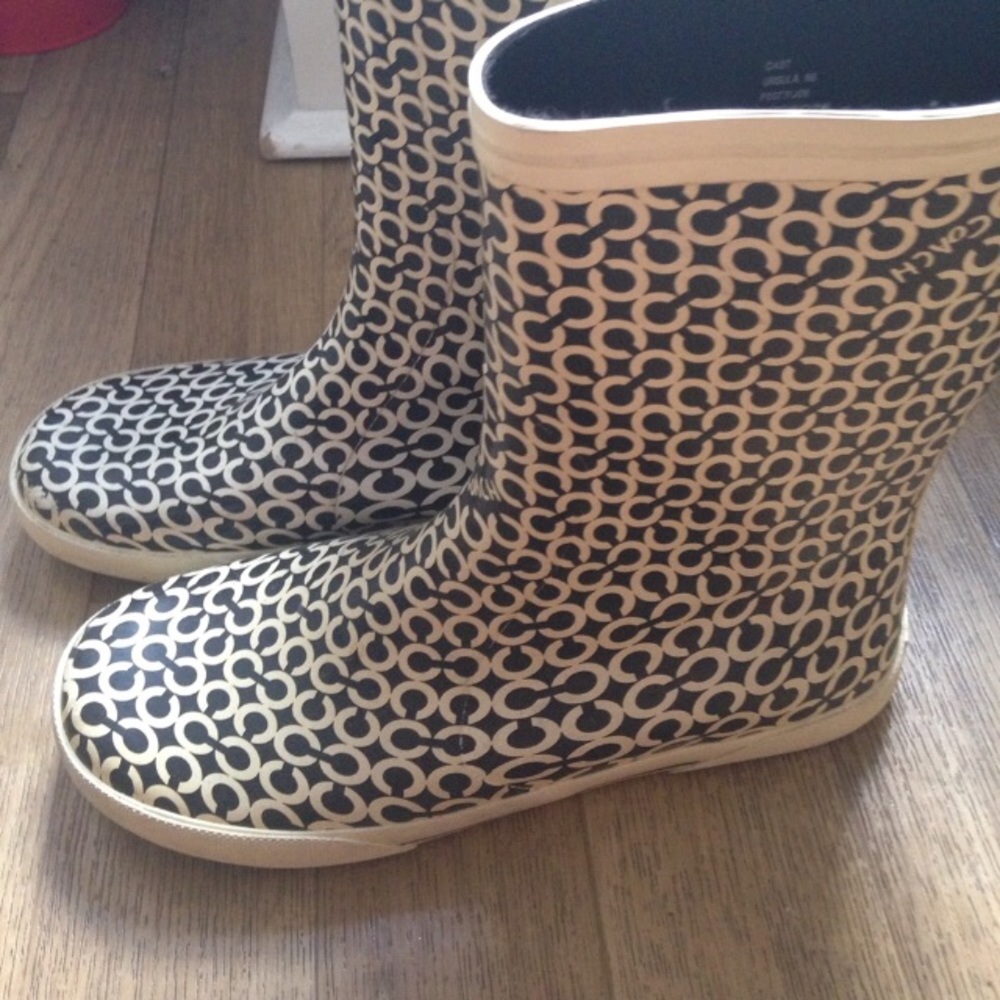 Coach rain boots