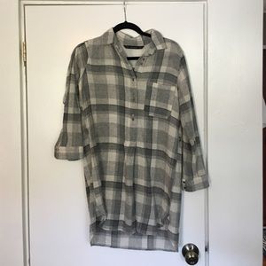 zara oversized shirt dress