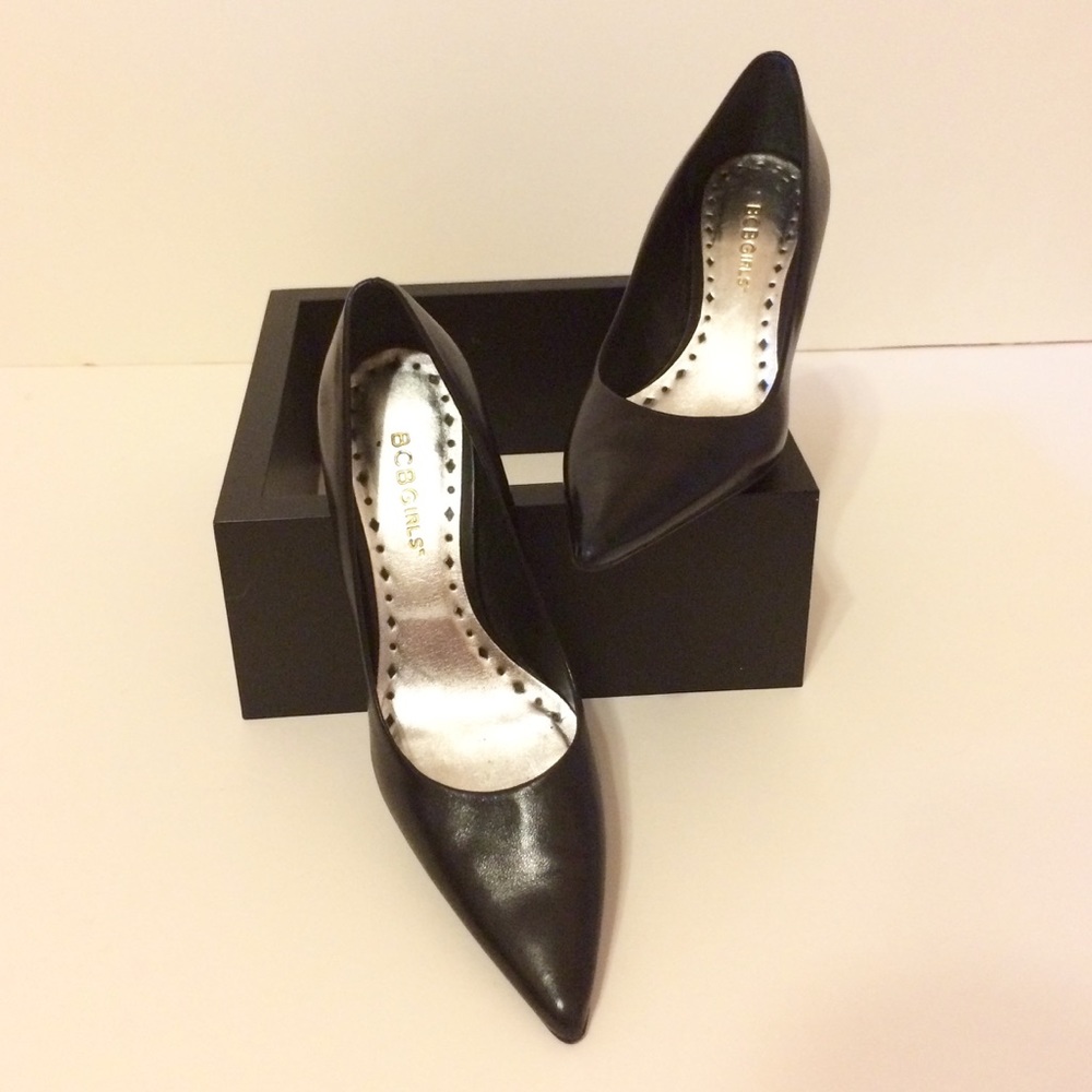 BCBGirls Black Kitten Heel Pump