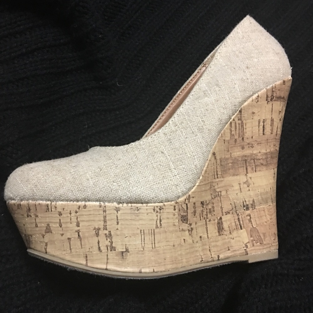 Cream colored wedges