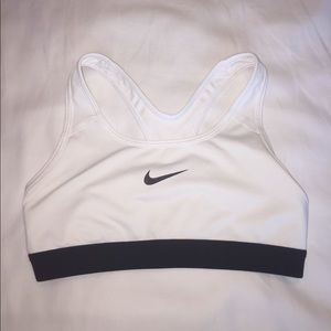 White Nike Sports Bra