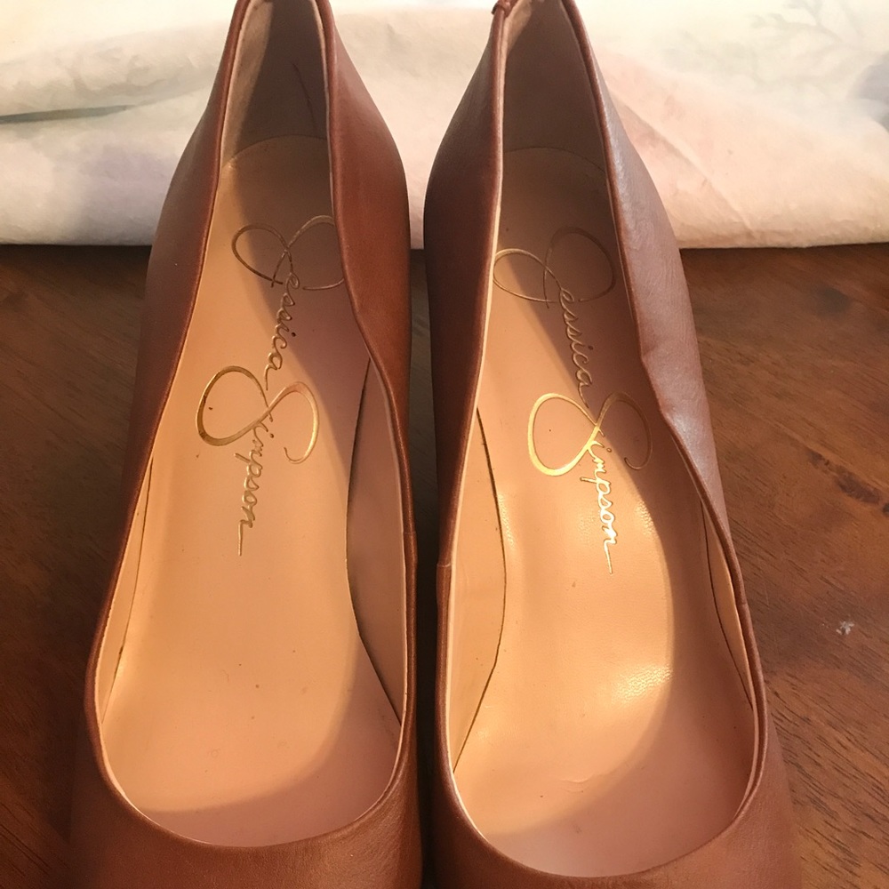 Jessica Simpson Brown Wedges