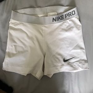 Small White Nike Pros