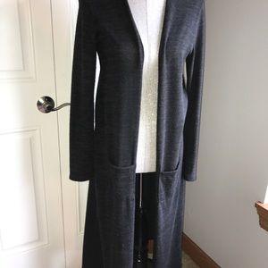 Duster in dark gray color size M/L