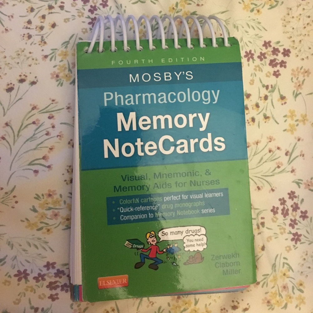 Mosby note cards