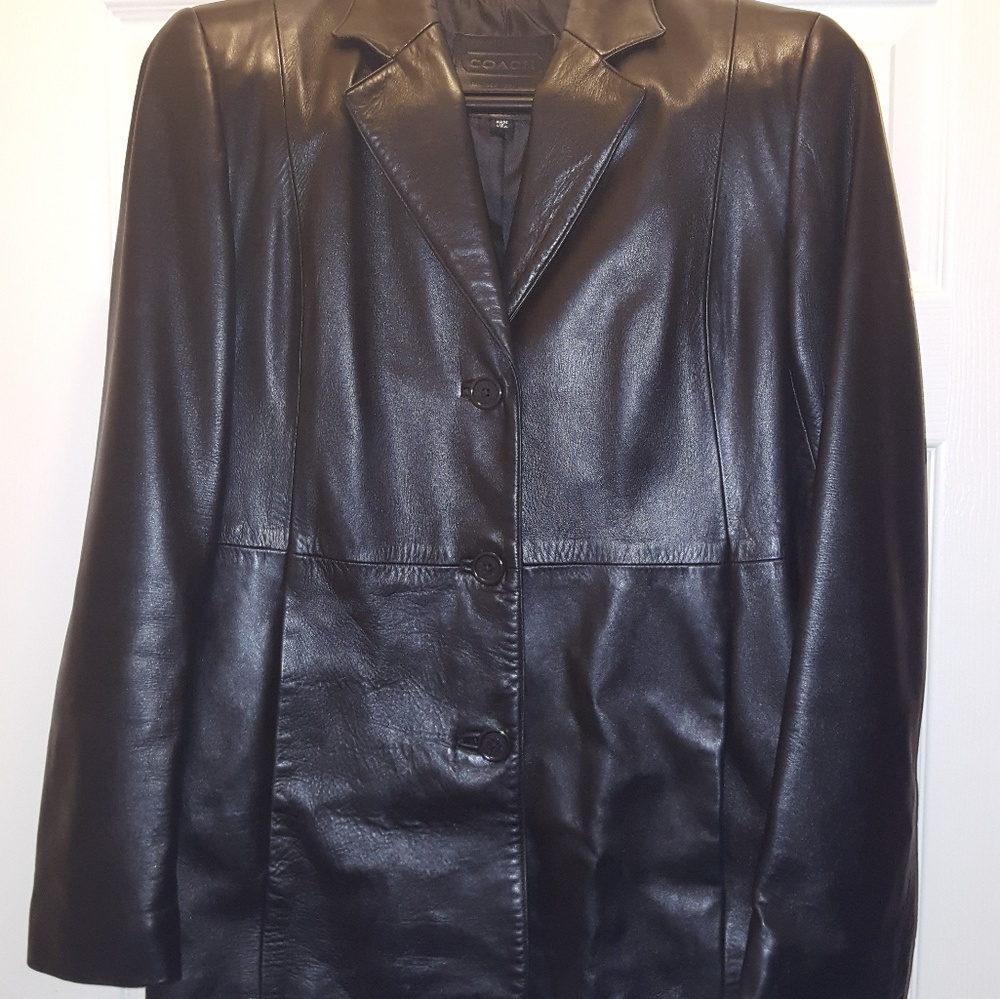 COACH Womans Leather Jacket