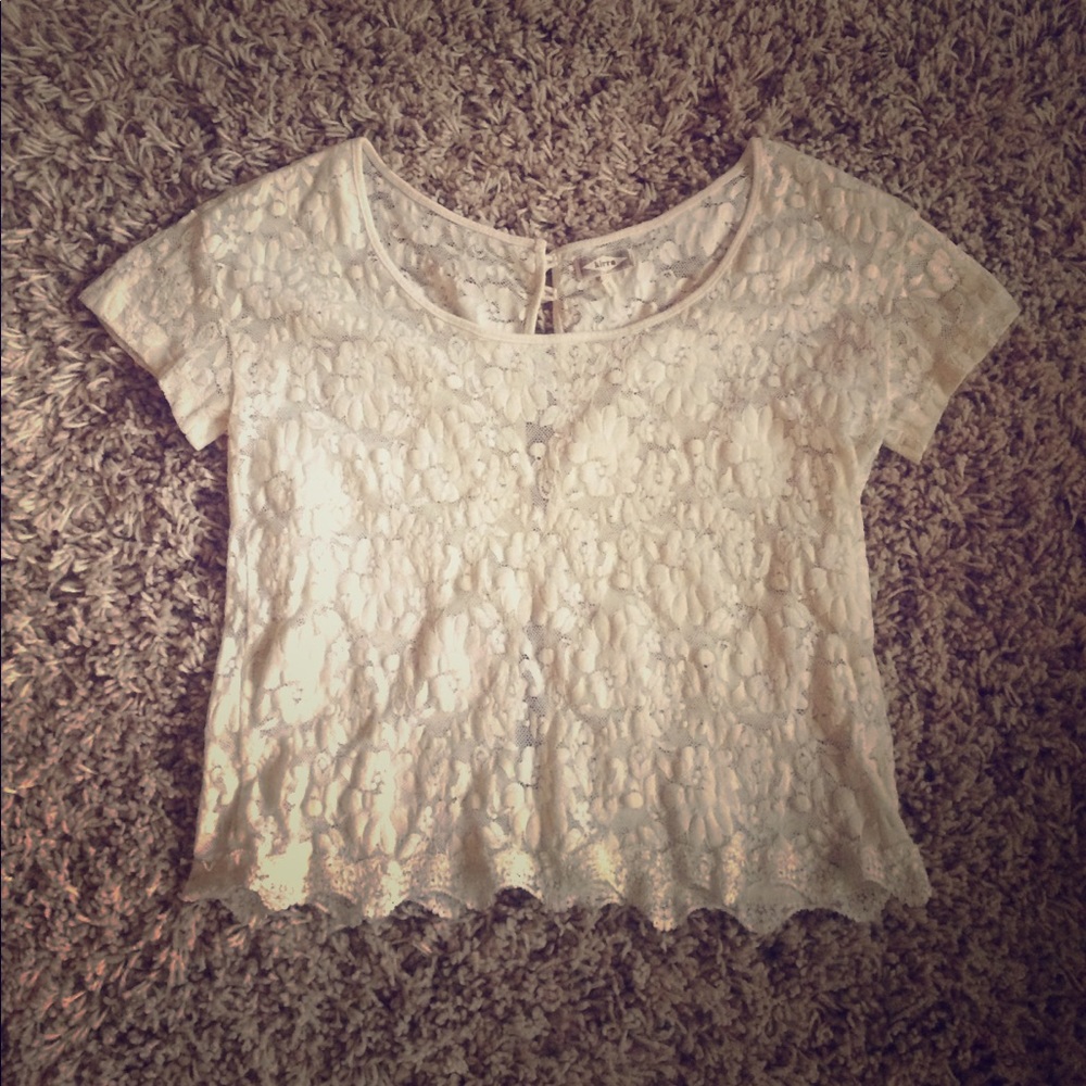 Off white lace shirt