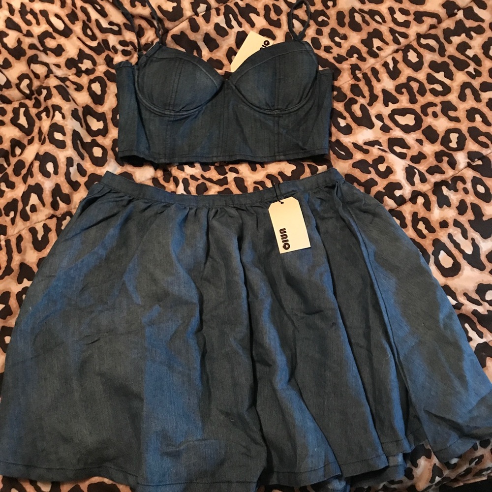 Two piece denim set