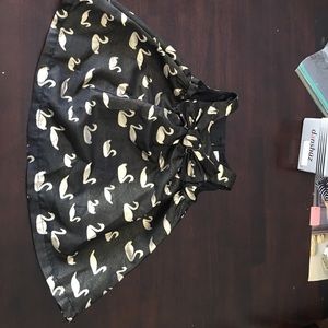 Black and gold swan dress