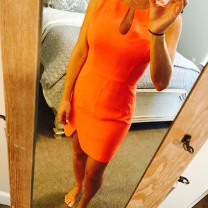 Bright Orange/Coral party/cocktail dress