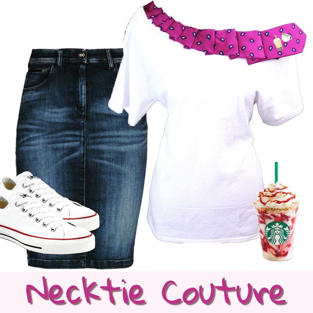 ✂️✂️Men's Necktie Collar T-shirt Design for Her💡