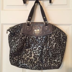 Coach Ocelot Leopard Print Purse