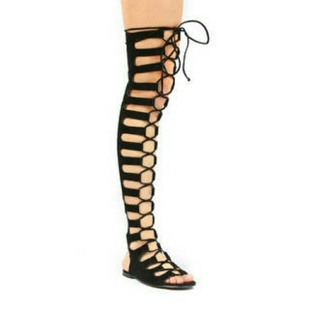 Olive green gladiator sandals