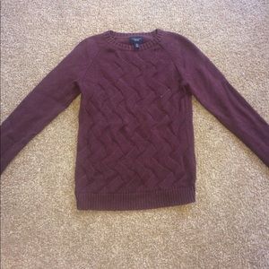 Dark Red Lands' End Sweater