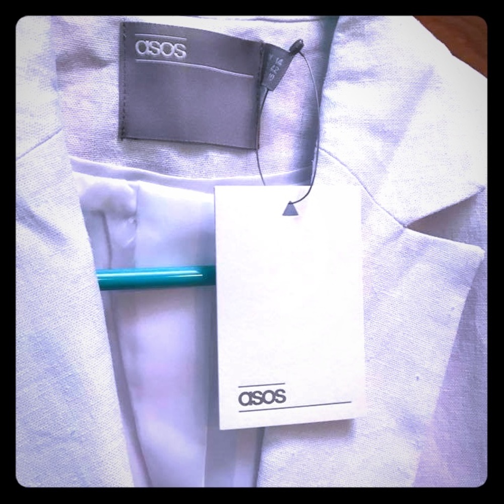 Asos white line blazer
