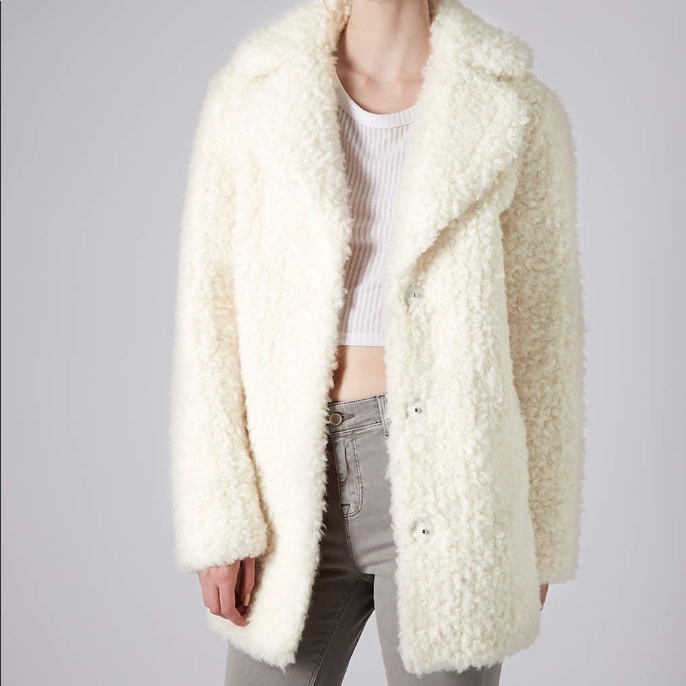 Topshop teddy coat